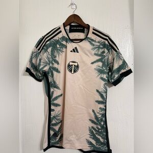 $150 ADIDAS MLS PORTLAND TIMBERS 2024/25 AWAY JERSEY NATURE CREAM HZ6200 MEDIUM